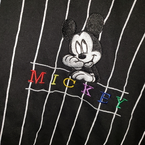 Mickey Mouse Striped Sweatshirt Forever 21 - Picture 2 of 3